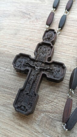 Крест наперсный деревянный с цепью
